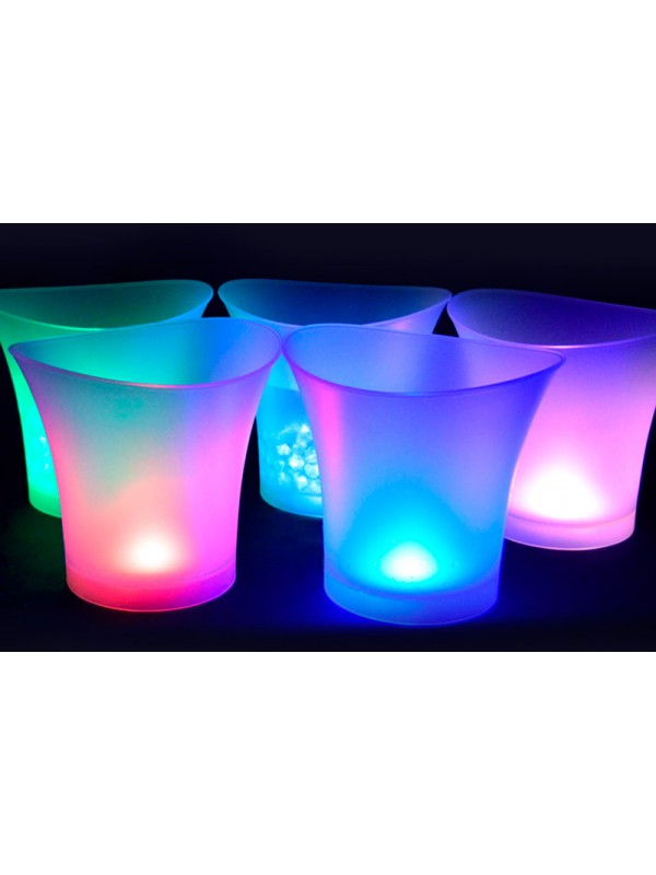 5L Glowing LED Ice Bucket with Blue Light