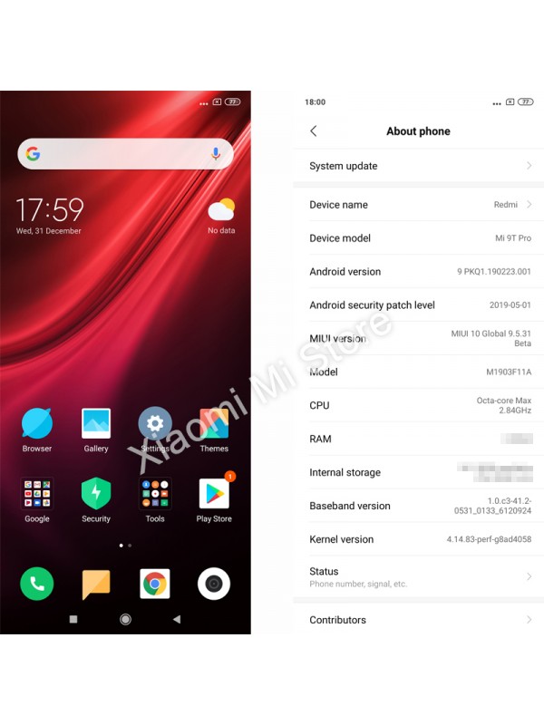 Xiaomi Redmi K20 Pro 8+256GB Smartphone Red