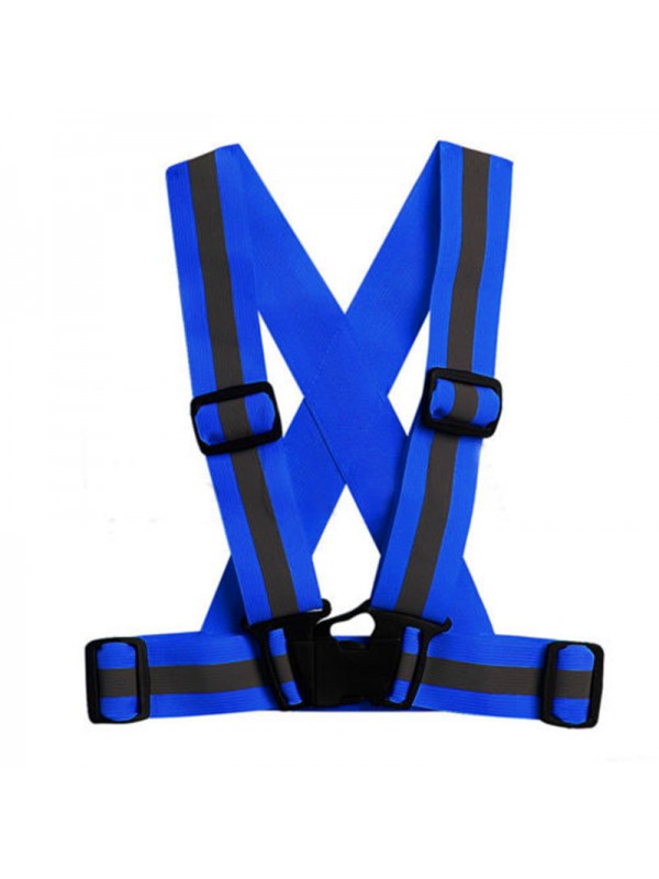 Unisex Adjustable Reflective Vest - Blue