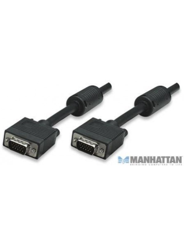 Manhattan SVGA Monitor Cable with Ferrite cores