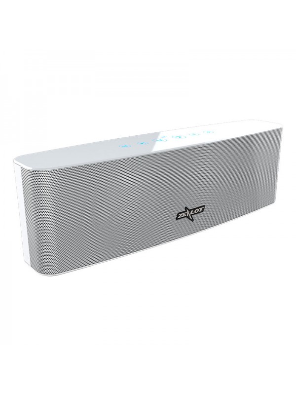 ZEALOT S12 Bluetooth Speaker with Mic - White